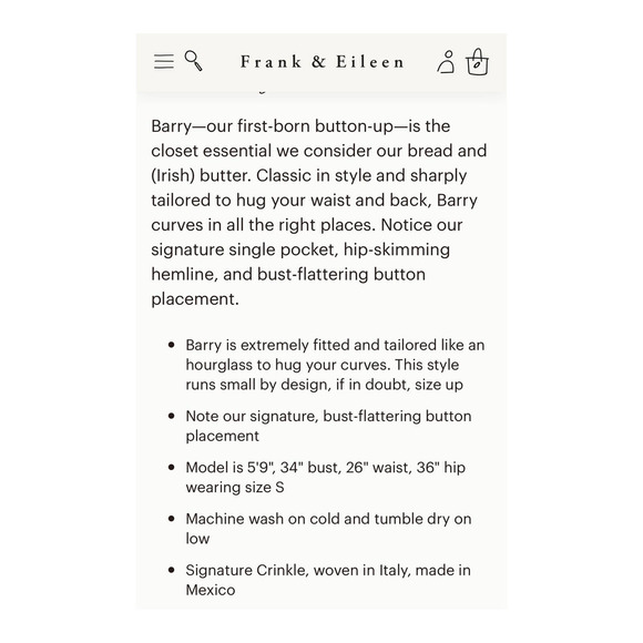 Frank and Eileen Barry Blouse Size M - Picture 3 of 13